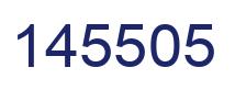 Number 145505 blue image