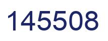 Number 145508 blue image