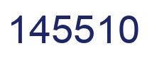 Number 145510 blue image