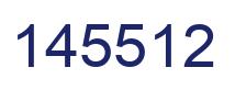 Number 145512 blue image