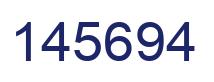 Number 145694 blue image