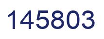 Number 145803 blue image