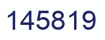 Number 145819 blue image