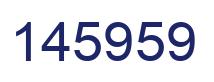 Number 145959 blue image