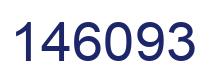 Number 146093 blue image