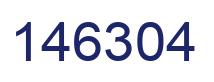 Number 146304 blue image