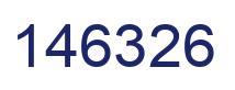 Number 146326 blue image