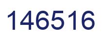 Number 146516 blue image
