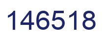 Number 146518 blue image