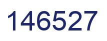 Number 146527 blue image