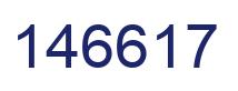 Number 146617 blue image