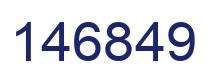 Number 146849 blue image