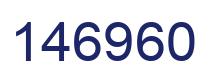 Number 146960 blue image
