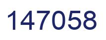 Número 147058 imagen azul
