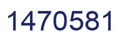 Number 1470581 blue image