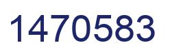 Number 1470583 blue image
