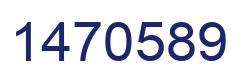 Number 1470589 blue image