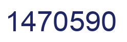 Number 1470590 blue image
