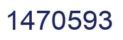 Number 1470593 blue image
