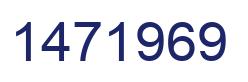 Number 1471969 blue image