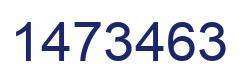 Number 1473463 blue image