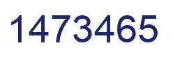 Number 1473465 blue image
