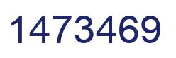 Number 1473469 blue image