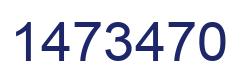 Number 1473470 blue image