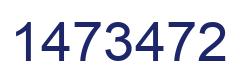 Number 1473472 blue image