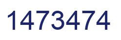 Number 1473474 blue image