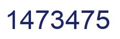 Number 1473475 blue image
