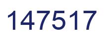 Número 147517 imagen azul
