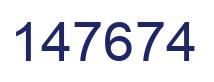 Number 147674 blue image