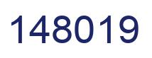 Number 148019 blue image