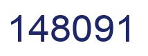Number 148091 blue image