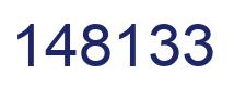 Number 148133 blue image