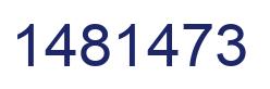 Número 1481473 imagen azul
