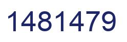 Number 1481479 blue image