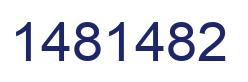 Number 1481482 blue image
