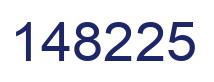 Number 148225 blue image