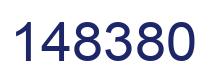 Number 148380 blue image