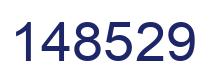 Number 148529 blue image