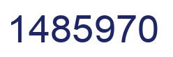 Number 1485970 blue image