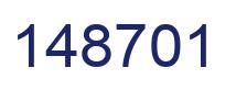 Number 148701 blue image