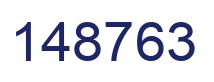 Number 148763 blue image