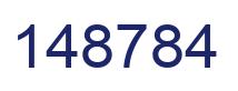 Number 148784 blue image