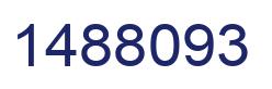 Number 1488093 blue image