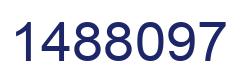 Number 1488097 blue image