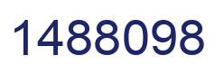 Number 1488098 blue image