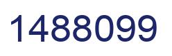 Number 1488099 blue image